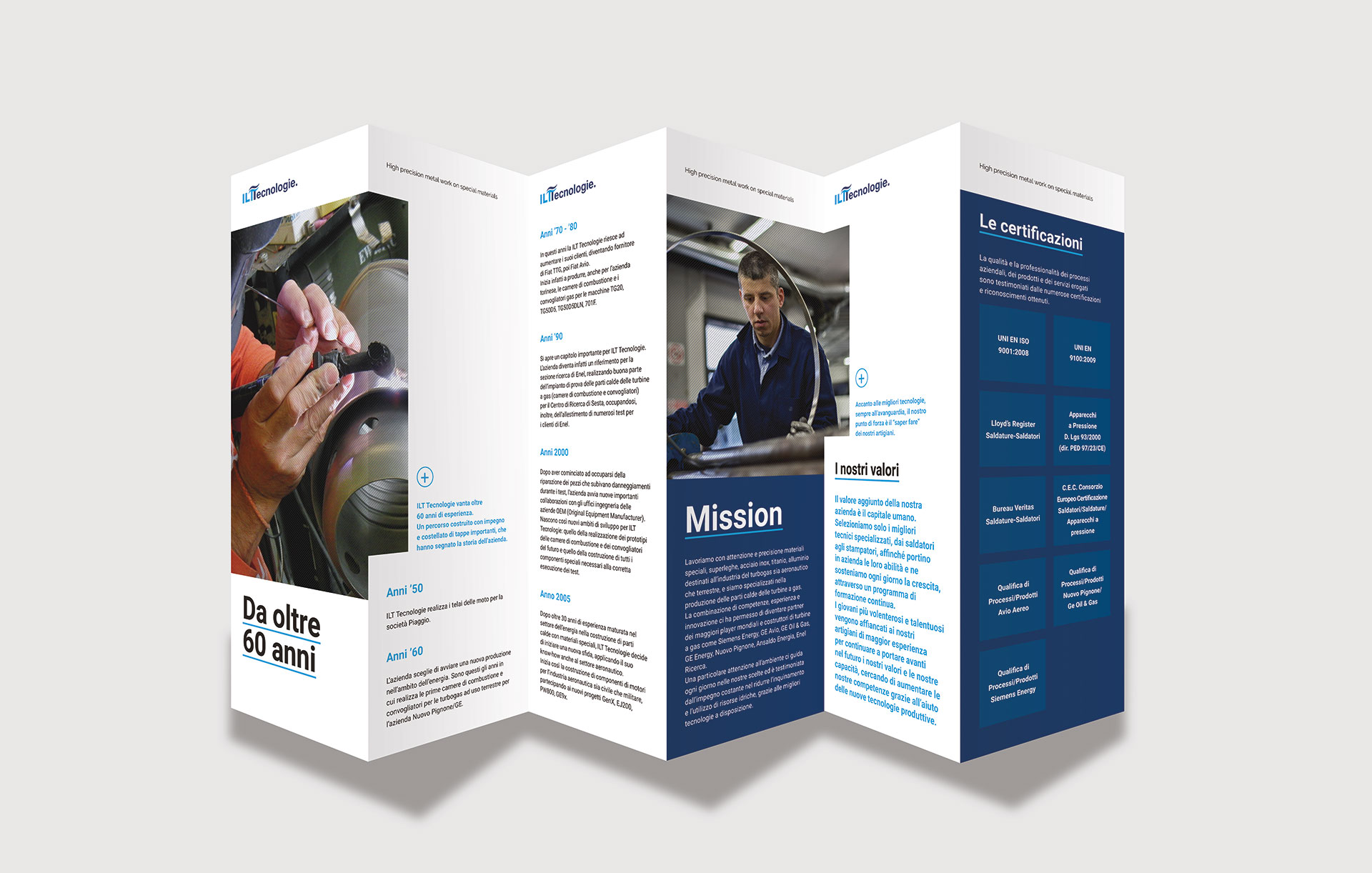 Corporate identity brochure ILT Tecnologie | Kora Comunicazione