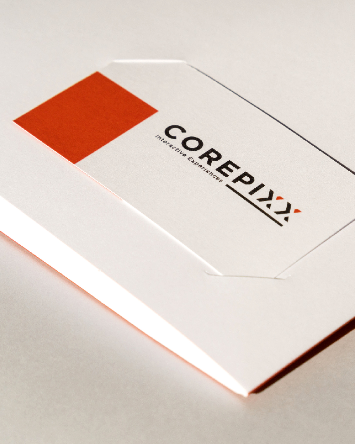immagine-coordinata-cartellino-biglietto-visita_kora-comunicazione_corepixx-1 Immagine coordinata biglietti da visita Corepix | Kora Comunicazione