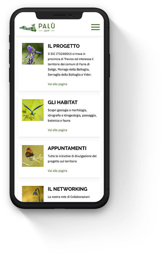 Realizzazione sito mobile PALU QdP | Kora Comunicazione