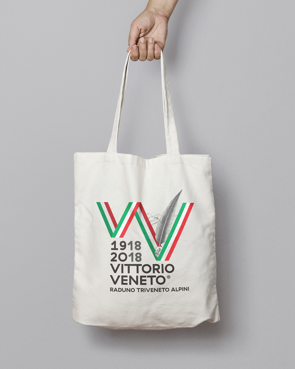 Progettazione grafica shopper Raduno Triveneto Alpini | Kora Comunicazione