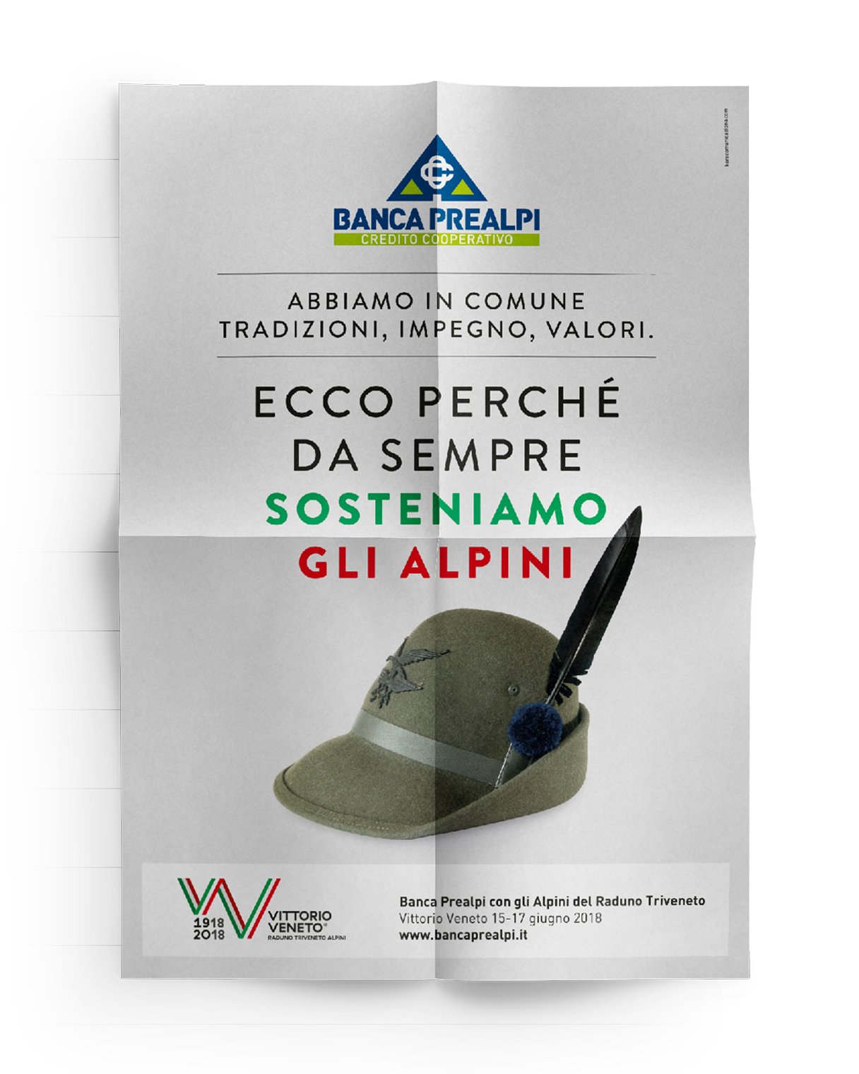 Ideazione campagne pubblicitarie poster Banca Prealpi SanBiagio | Kora Comunicazione