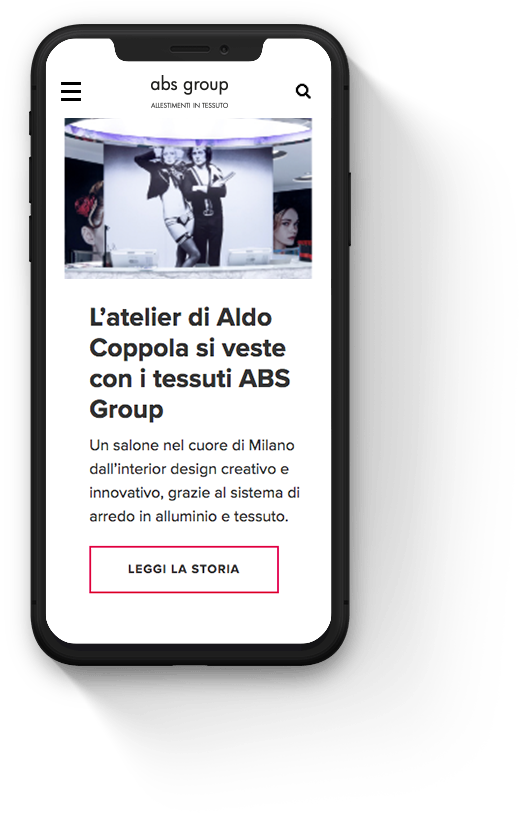 Web identity sito ABS Group | Kora Comunicazione